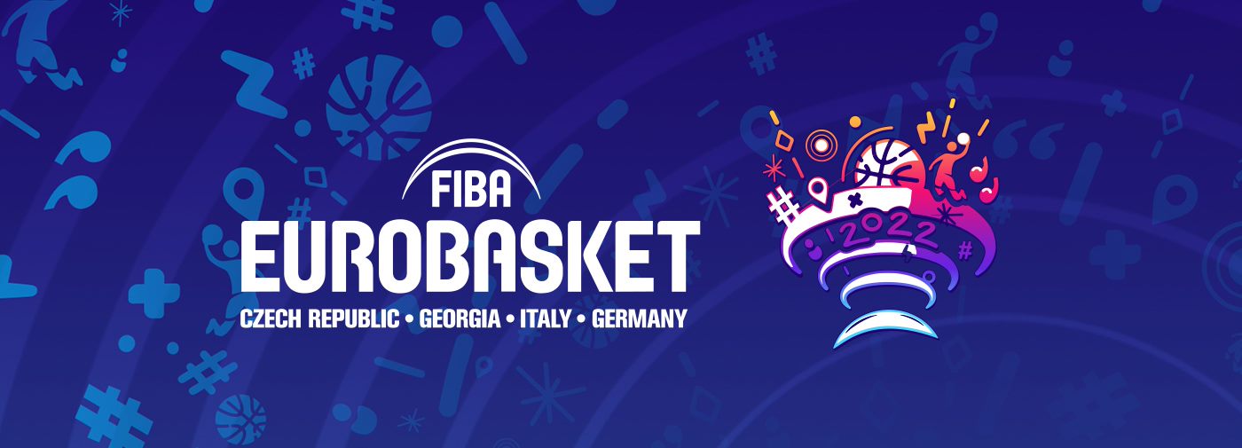 EuroBasketin logo ja kuvioita